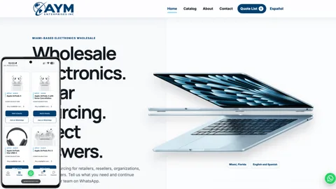AYM Enterprises – Bilingual Wholesale Electronics Catalog